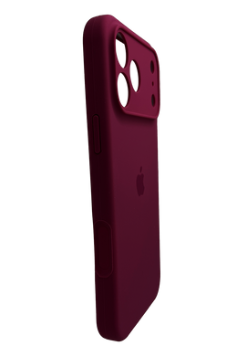 Силиконовый чехол Full Cover для iPhone 17 Pro Max marsala Full Camera