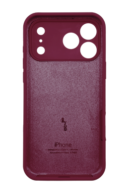 Силиконовый чехол Full Cover для iPhone 17 Pro Max marsala Full Camera