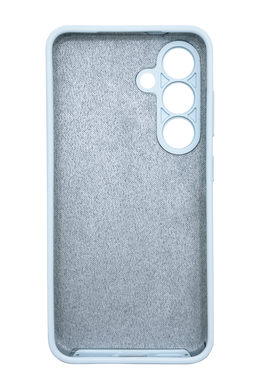 Силіконовий чохол Softy для Samsung S25 light blue Full Camera з мікрофіброю