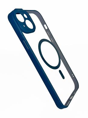 Чохол Baseus Frame Series Magnetic Case+Glass 0.22mm для iPhone 14 Plus dark blue