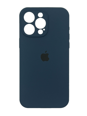 Силіконовий чохол Full Cover для iPhone 15 Pro Max abyss blue Full Camera
