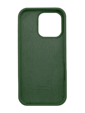 Силиконовый чехол Full Cover для iPhone 16 Pro cyprus green