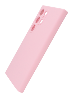 Силіконовий чохол Full Cover для Samsung S24 Ultra light pink (AAA) Full Camera без logo