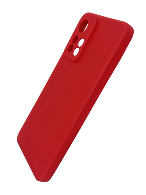 Силіконовий чохол SMTT для Xiaomi Redmi Note 11 Pro + red Full Camera з мікрофіброю