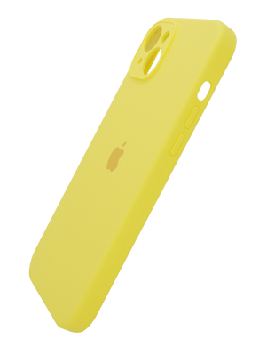 Силіконовий чохол Full Cover для iPhone 14 yellow Full Camera