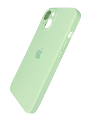 Силіконовий чохол Full Cover для iPhone 14 pistashio (fresh green) Full Camera