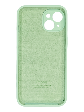 Силіконовий чохол Full Cover для iPhone 14 pistashio (fresh green) Full Camera
