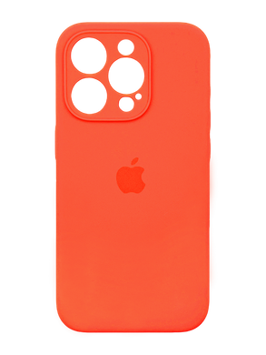 Силіконовий чохол Full Cover для iPhone 15 Pro orange Full Camera