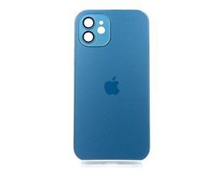 Чохол TPU+Glass sapphire matte case для iPhone 12 navy blue