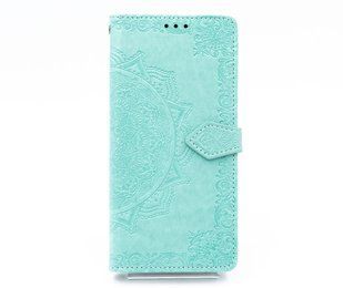 Чохол книжка шкіра Art case з візитницею для Xiaomi Redmi Note 8 Pro mint