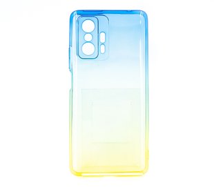 Силіконовий чохол Gradient Design для Xiaomi Mi11T/Mi11T Pro 0.5mm blue/yellow