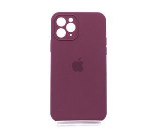 Силіконовий чохол Full Cover для iPhone 11 Pro plum Fulll Camera