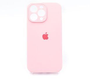 Силіконовий чохол Full Cover для iPhone 14 Pro Max light pink Full Camera