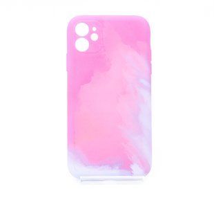 Силіконовий чохол Watercolor для iPhone 11 pink (23)