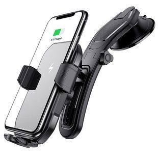 Автодержатель Borofone BH31 Sabio Wireless Charging black