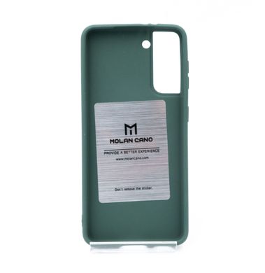 Силиконовый чехол Molan Cano для Samsung S21 green Smooth