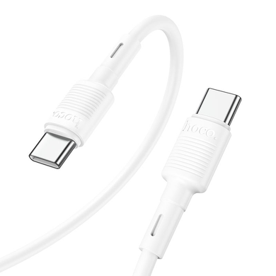 Кабель Hoco X83 60W Type-C to Type-C PD 1m white