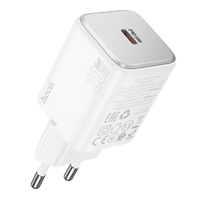 Сетевой блок питания Hoco N40 Mighty 1C PD20W white