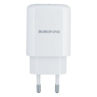 Мережевий зарядний пристрій Borofone BN4 PD 20W QC3.0 white