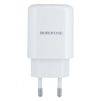 Мереживий зарядний пристрій Borofone BN4 PD 20W QC3.0 white