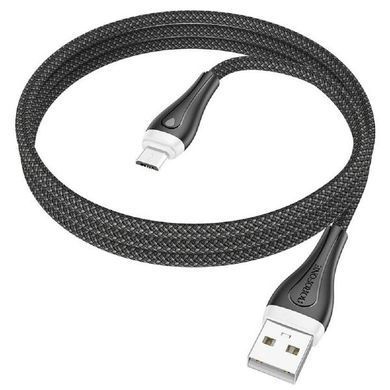 USB кабель Borofone BX100 Advantage Micro 2.4A 1m black