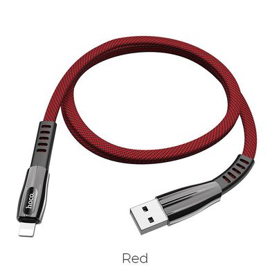 USB кабель HOCO U70 Splendor Lightning 2,4A/1,2m red