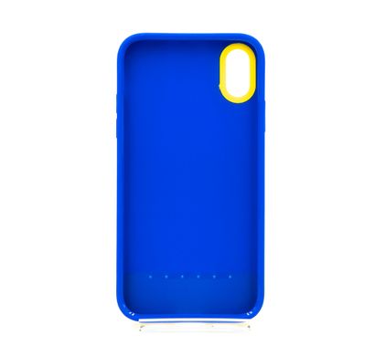 Чохол TPU+PC Bichromatic для iPhone XR navy blue/yellow