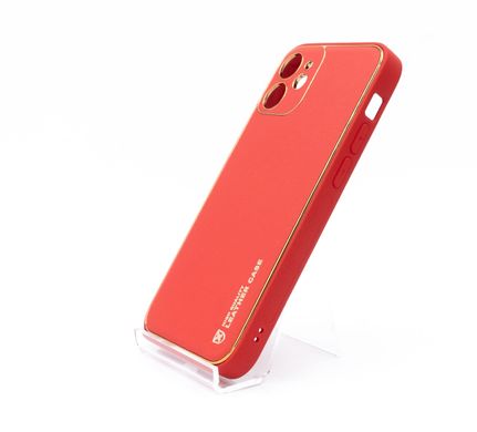 Чохол шкіра Xshield для iPhone 12 mini red