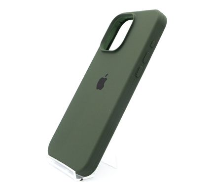 Силіконовий чохол Full Cover для iPhone 15 Pro Max cyprus green