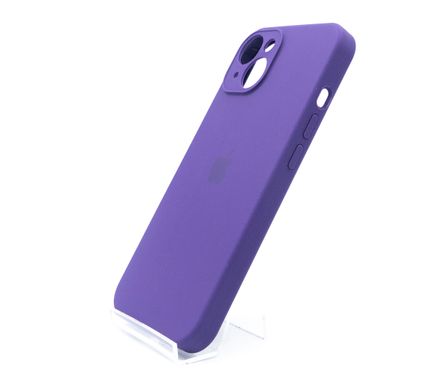 Силіконовий чохол Full Cover для iPhone 14 amethyst Full Camera