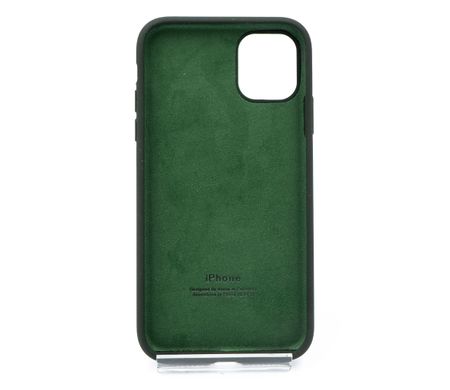 Силіконовий чохол Full Cover для iPhone 11 black green