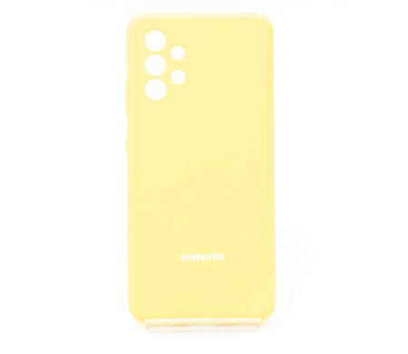 Силіконовий чохол Full Cover для Samsung A32 4G yellow Full Camera