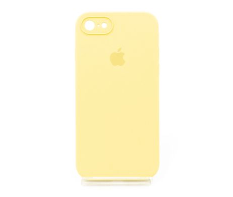 Силіконовий чохол Full Cover Square для iPhone 7/8 canary yellow Full Camera