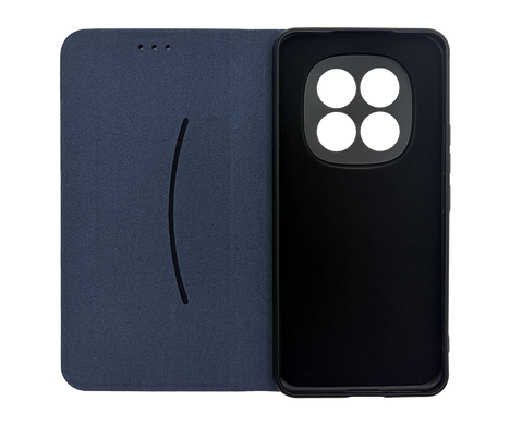 Чехол книжка Flip Cover "Carbon" для Xiaomi Redmi Note 15 Pro 4G dark blue