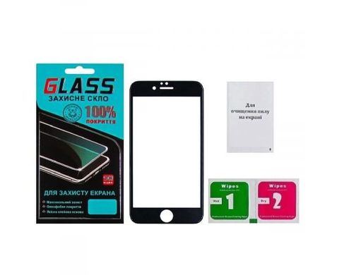 Защитное 5D стекло Glass для iPhone 6 black