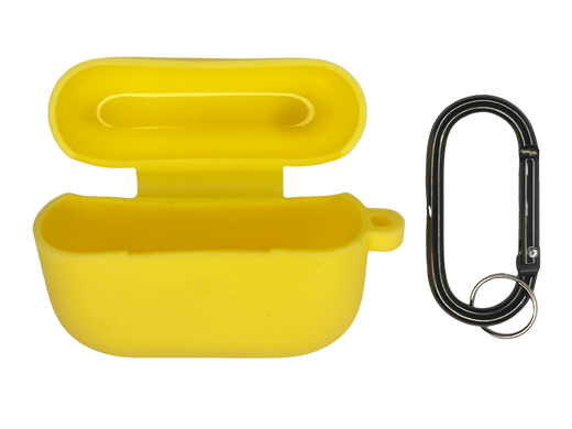 Чохол Silicone Case New for AirPods Pro + карабін yellow, box