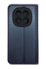 Чехол книжка Flip Cover "Carbon" для Xiaomi Redmi Note 15 Pro 4G dark blue