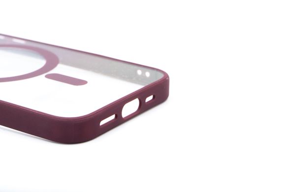 Чохол Color+MagSafe для iPhone 12 Pro Max clear/marsala