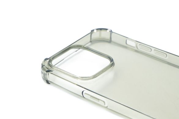 Чохол (TPU) Getman Ease logo для iPhone 14 Pro Max clear gray з посиленими кутами
