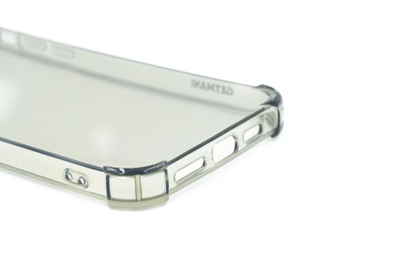Чохол (TPU) Getman Ease logo для iPhone 14 Pro Max clear gray з посиленими кутами