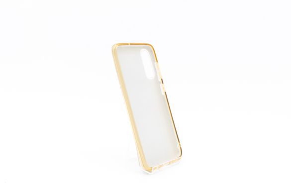 Силіконовий чохол Baseus Glitter 3 в1 для Samsung A70 gold