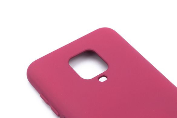 Силіконовий чохол Full Cover для Xiaomi Redmi Note 9S marsala Protective
