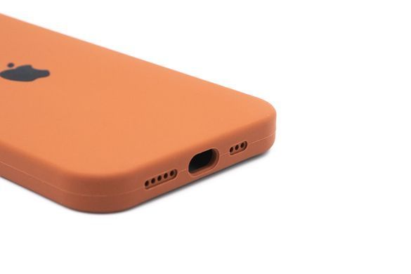 Силіконовий чохол Full Cover для iPhone 12 milk chocolate Full Camera