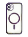 Чохол Fibra Chrome Magsafe для iPhone 11 purple Full Camera