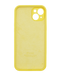Силіконовий чохол Full Cover для iPhone 14 yellow Full Camera