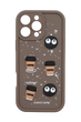 Чохол Pretty Things для iPhone 16 Pro Max brown/coffe Full Camera
