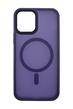 Чехол TPU+PC Metal Buttons with MagSafe Colorful для iPhone 12 Pro Max dark purple (ummi)