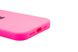 Силіконовий чохол Full Cover для iPhone 15 barble pink (hot pink) Full Camera