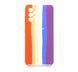 Силіконовий чохол Full Cover для Samsung A32 4G Rainbow red/purple Full Camera