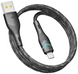 USB кабель Ridea RC-RL15 RGB Light Micro 3A 1.2m black